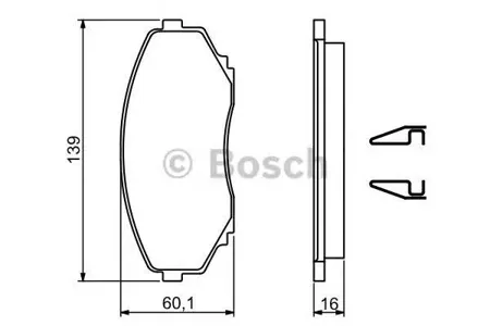 BOSCH 0986494204 Колодки тормозные дисковые передние