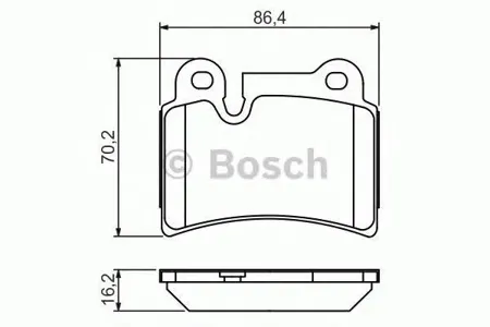 BOSCH 0986494210 0 986 494 210 колодки дисковые задние VW Touareg 3.2/3.6/3.0TDi V6 06>