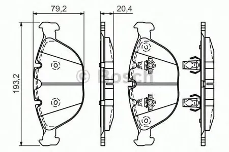 BOSCH 0986494217 0 986 494 217 FDB1618=571933B колодки дисковые п. BMW E65/66 6.0 /X5 4.6 02>