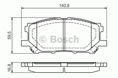 BOSCH 0986494218 0 986 494 218 13.0460-5750.2=D2249-01=1039 00 [0446548080] колодки дисковые п.Lexus RX300 all 03>