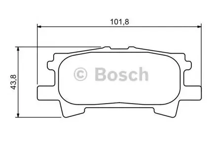 BOSCH 0986494224 0 986 494 224 колодки дисковые задн. Lexus RX 300 03>