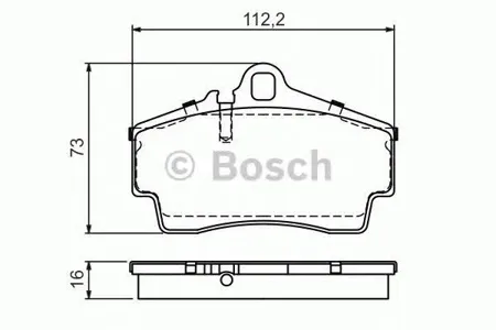 BOSCH 0986494265 0 986 494 265 [98635293910] колодки дисковые п. Porsche Boxster 987 2.5-3.4i/Cayman 2.9-3.4i 02>
