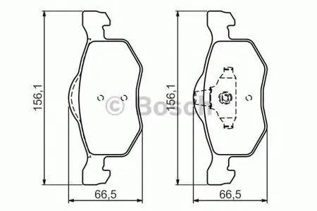 BOSCH 0986494361 ДИСКОВЫЕ КОЛОДКИ ПЕРЕДНИЕ
