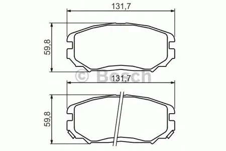 BOSCH 0986494374 Колодки тормозные дисковые | перед |