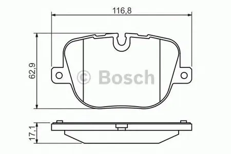 BOSCH 0986494409 0 986 494 409 колодки дисковые задние Land Rover Range Rover III 5.0i/4.4TD/Sport 5.0i 09>