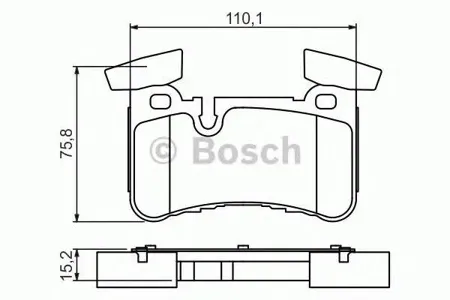 BOSCH 0986494411 Колодки торм.зад.