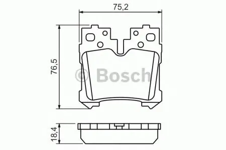 BOSCH 0986494424 Колодки торм. зад.