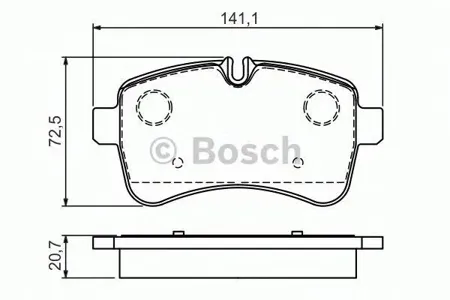 BOSCH 0986494460 Колодки торм.зад.