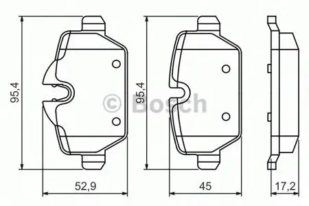 BOSCH 0986494461 Колодки тормозные дисковые передние