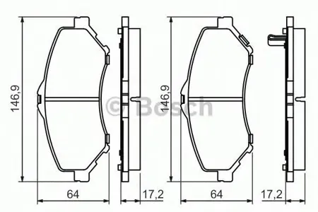 BOSCH 0986494493 Колодки торм.