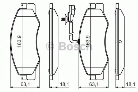BOSCH 0986494499 0 986 494 499 колодки дисковые задние Opel Movano, Renault Master 2.3CDTi 10>