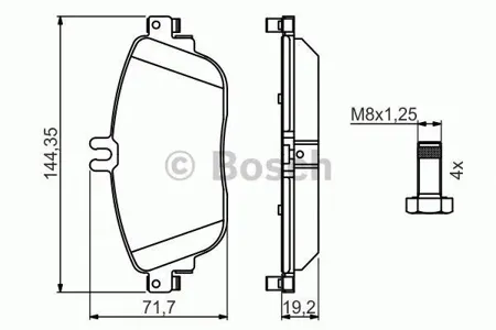 BOSCH 0986494662 0 986 494 662 колодки дисковые передние MB W176/W246 1.8/2.0/CDi 11>