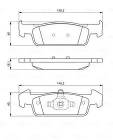 BOSCH 0986494697 Тормозные колодки дисковые передние