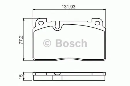 BOSCH 0986494702 0 986 494 702 колодки дисковые передние Audi Q5 2.0TFSI/3.0TFSI/2.0TDI/3.0TDI 08>