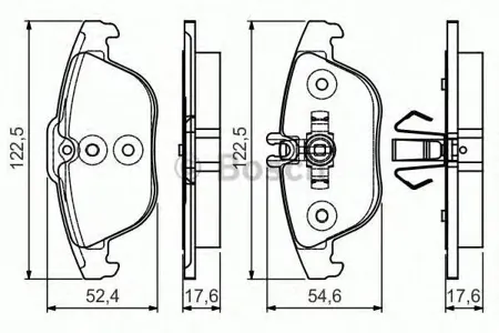 BOSCH 0986495105 0 986 495 105 колодки дисковые задние MB W204 1.8-3.5 07>