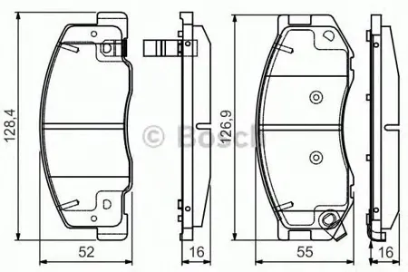 BOSCH 0986495166 Колодки тормозные дисковые передние