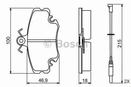 BOSCH 0986495212 0 986 495 212 колодки дисковые передние Renault Clio 91>/R19 92-96, Peugeot 205/309 1.9GTi <98