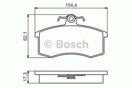 BOSCH 0986495214 0 986 495 214 колодки дисковые п. LADA 2108-2112 1.1-1.5 &16V 86>