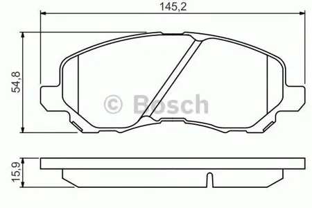 BOSCH 0986495253 0 986 495 253 колодки дисковые передние Mitsubishi Space Runner 2.0i 16V/2.4GDi 99>