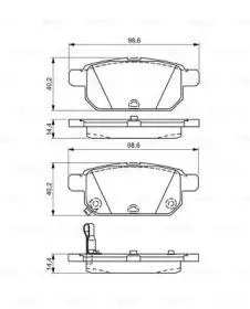 BOSCH 0986495301 Колодки тормозные дисковые