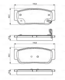 BOSCH 0986495315 Колодки тормозные дисковые