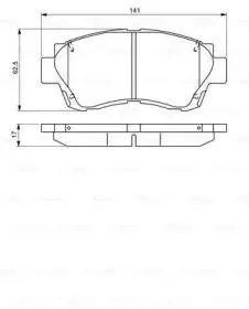 BOSCH 0986495341 Колодки тормозные дисковые