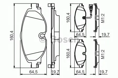 BOSCH 0986495347 Колодки торм.пер.