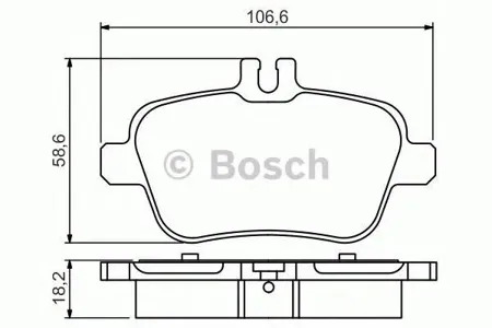 BOSCH 0986495348 0 986 495 348 колодки дисковые з. MB SLK R172 2.0-3.5 11>